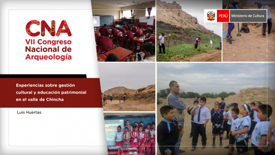 Experiencias sobre gestión cultural y educación patrimonial en el valle de Chincha