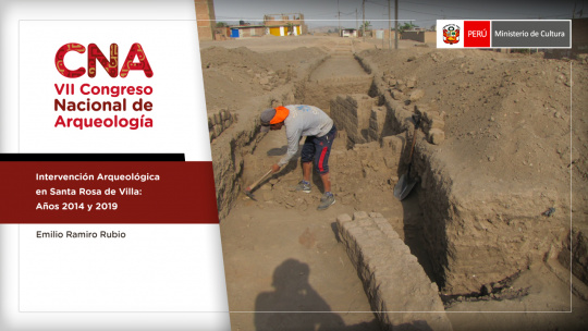 Intervención arqueológica en Santa Rosa de Villa: años 2014 y 2019